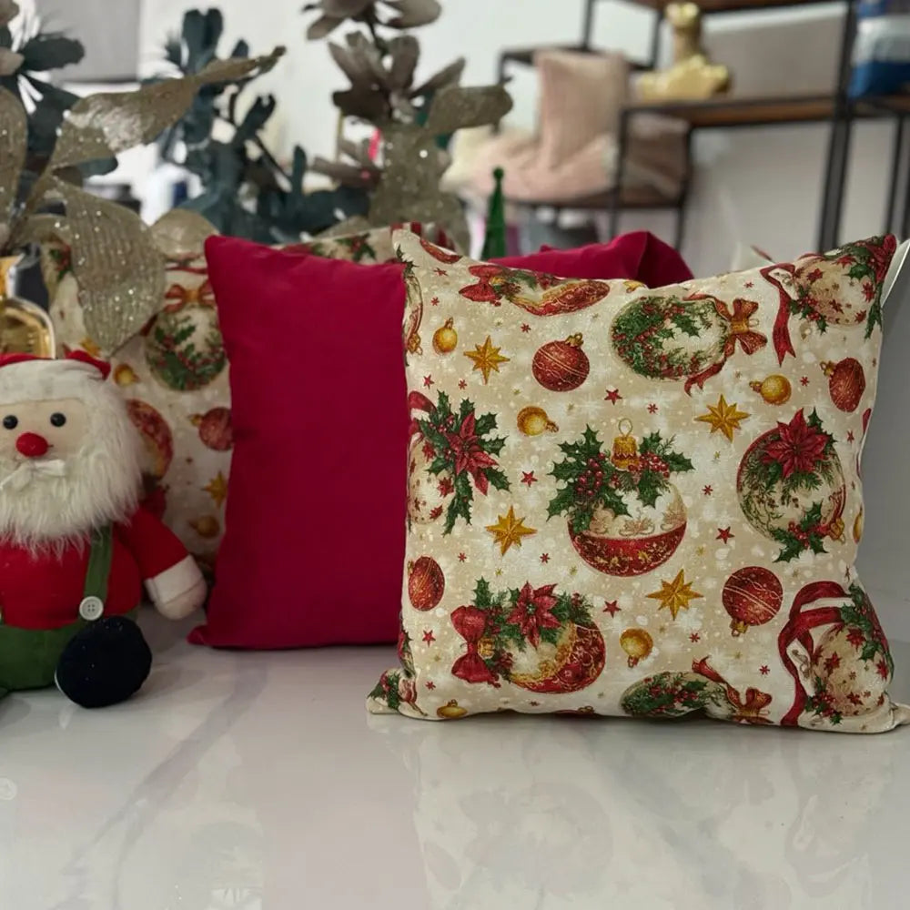 Set - kit (3) Fundas para Cojín Decorativo Navideño de 45x45cm REF 02