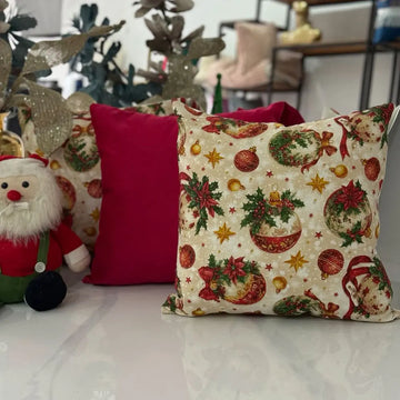 Set - kit (3) Fundas para Cojín Decorativo Navideño de 45x45cm REF 02