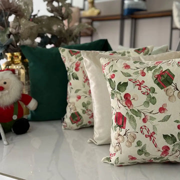 Set - kit (4 ) Fundas para Cojín Decorativo Navideño de 45x45cm REF 01