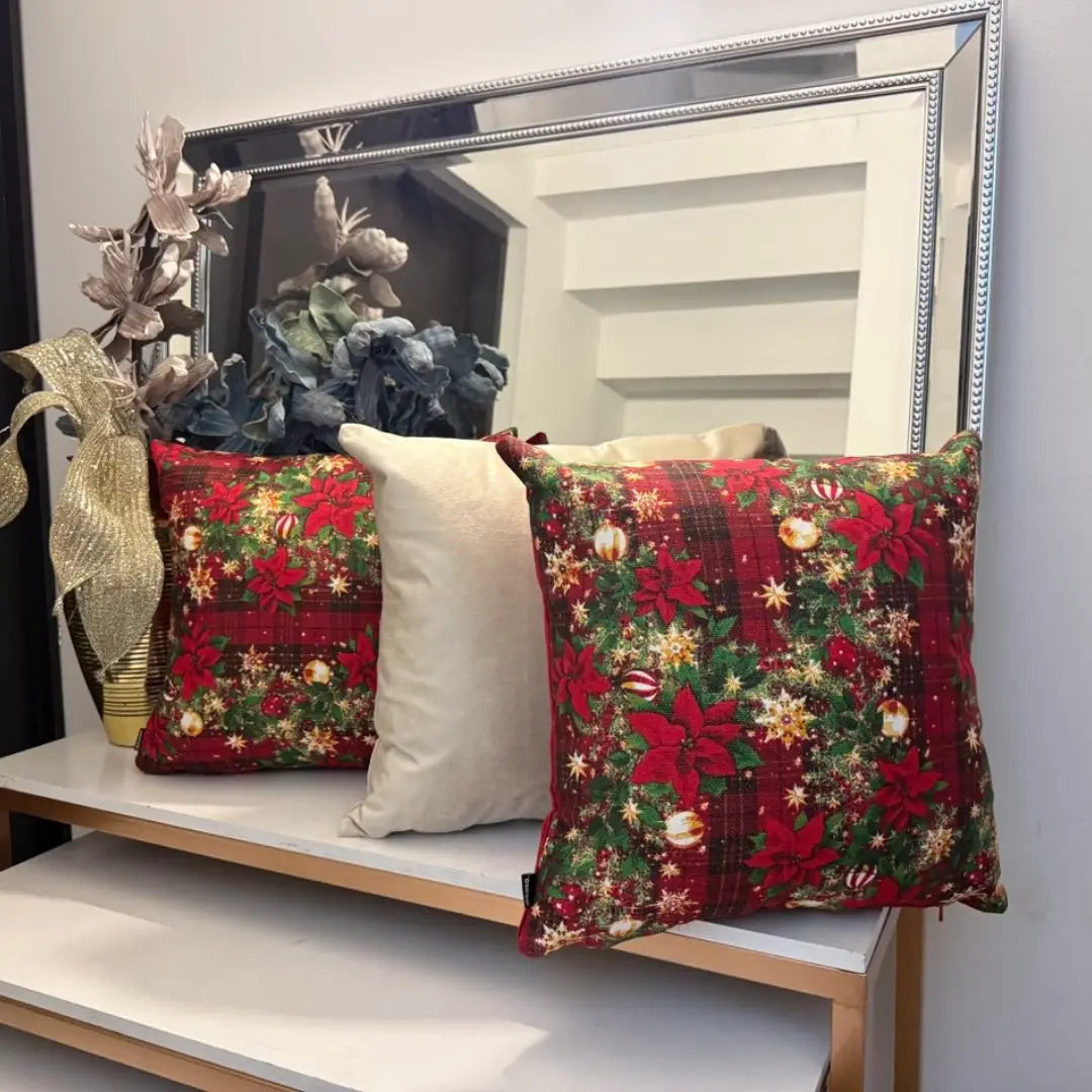 Fundas para Cojín Decorativo Navideño de 45x45cm kit 3 REF 01
