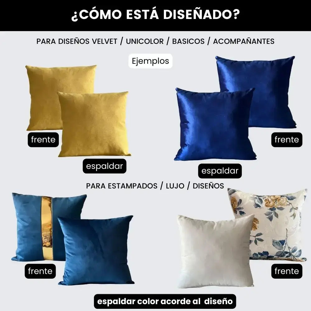 Kit de Fundas Para Cojines - ( 3 fundas ) 45x45cm - Jacquard Dorados Ref 3-07