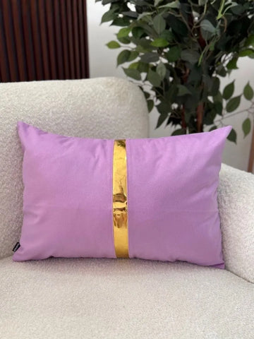 Fundas Para Cojines Rectangular Lavanda Espejo Dorado 30x50cm