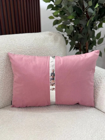 Fundas Para Cojines Rectangular Rosado Espejo Plata 30x50cm