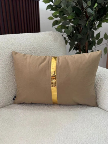 Fundas Para Cojines Rectangular Tono Tierra Espejo Dorado 30x50cm