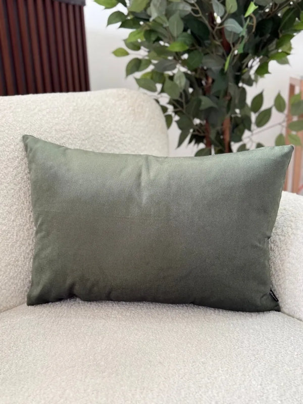 Fundas Para Cojines Rectangular Básico Verde 30x50cm