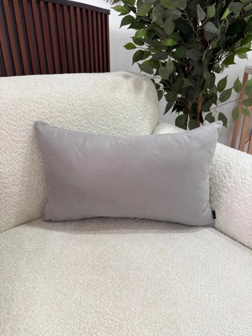 Fundas Para Cojines Rectangular Básico Gris 30x50cm