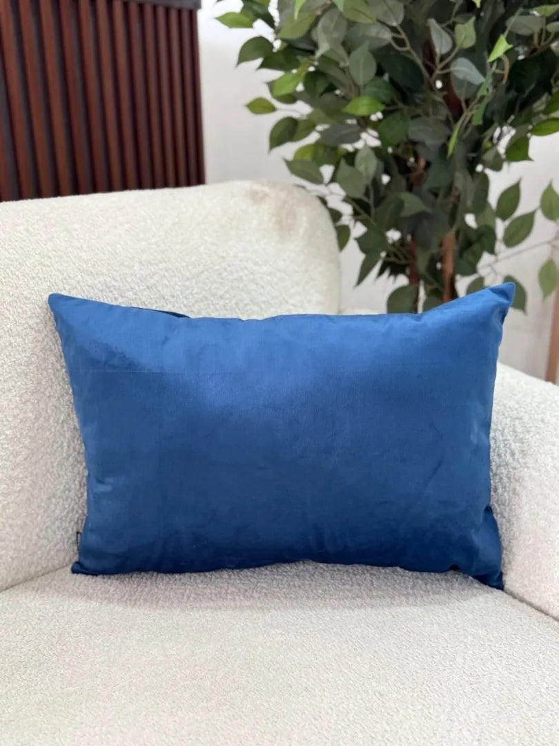 Fundas Para Cojines Rectangular Básico Azul 30x50cm