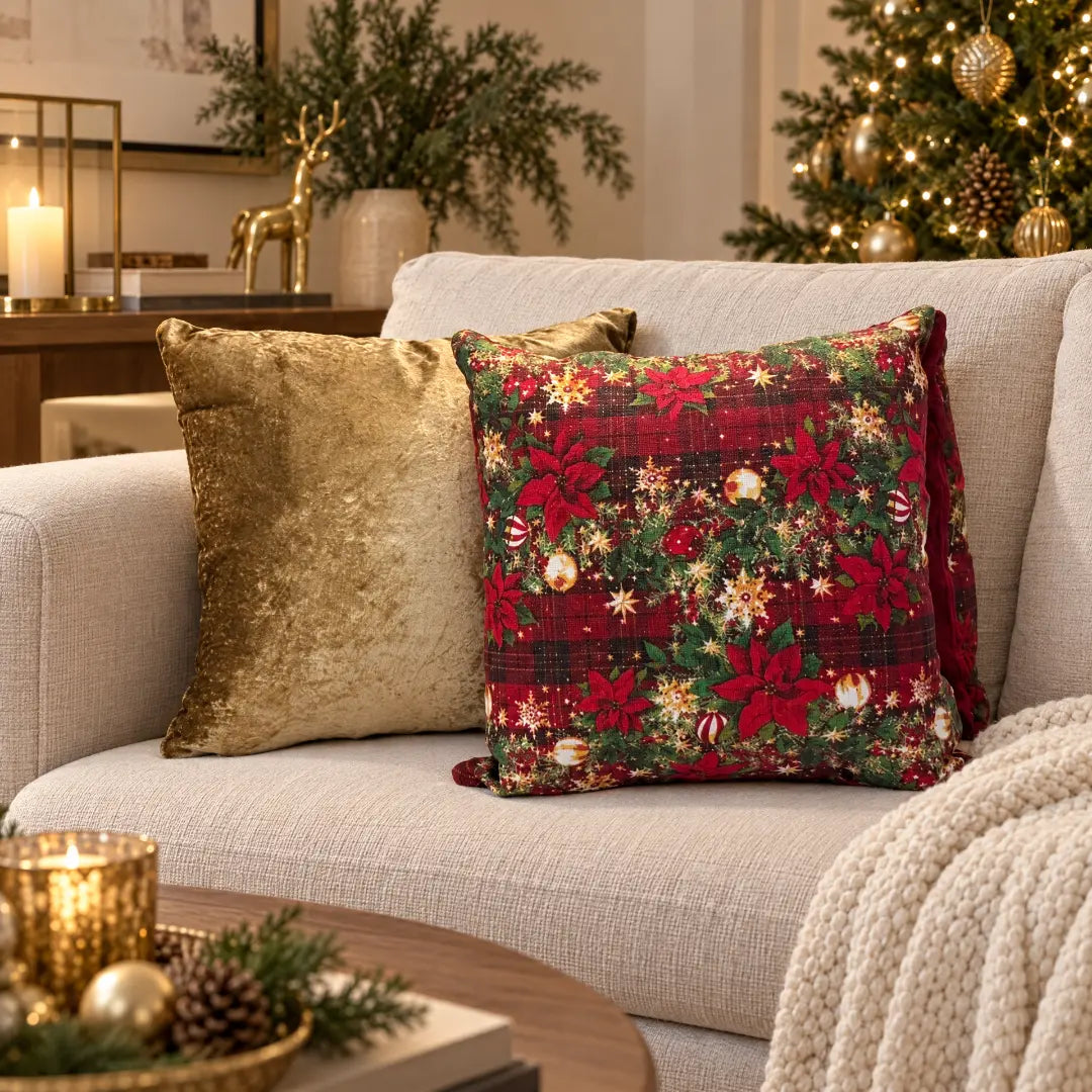 Fundas para Cojín Decorativo Navideño de 45x45cm kit 2 REF 04
