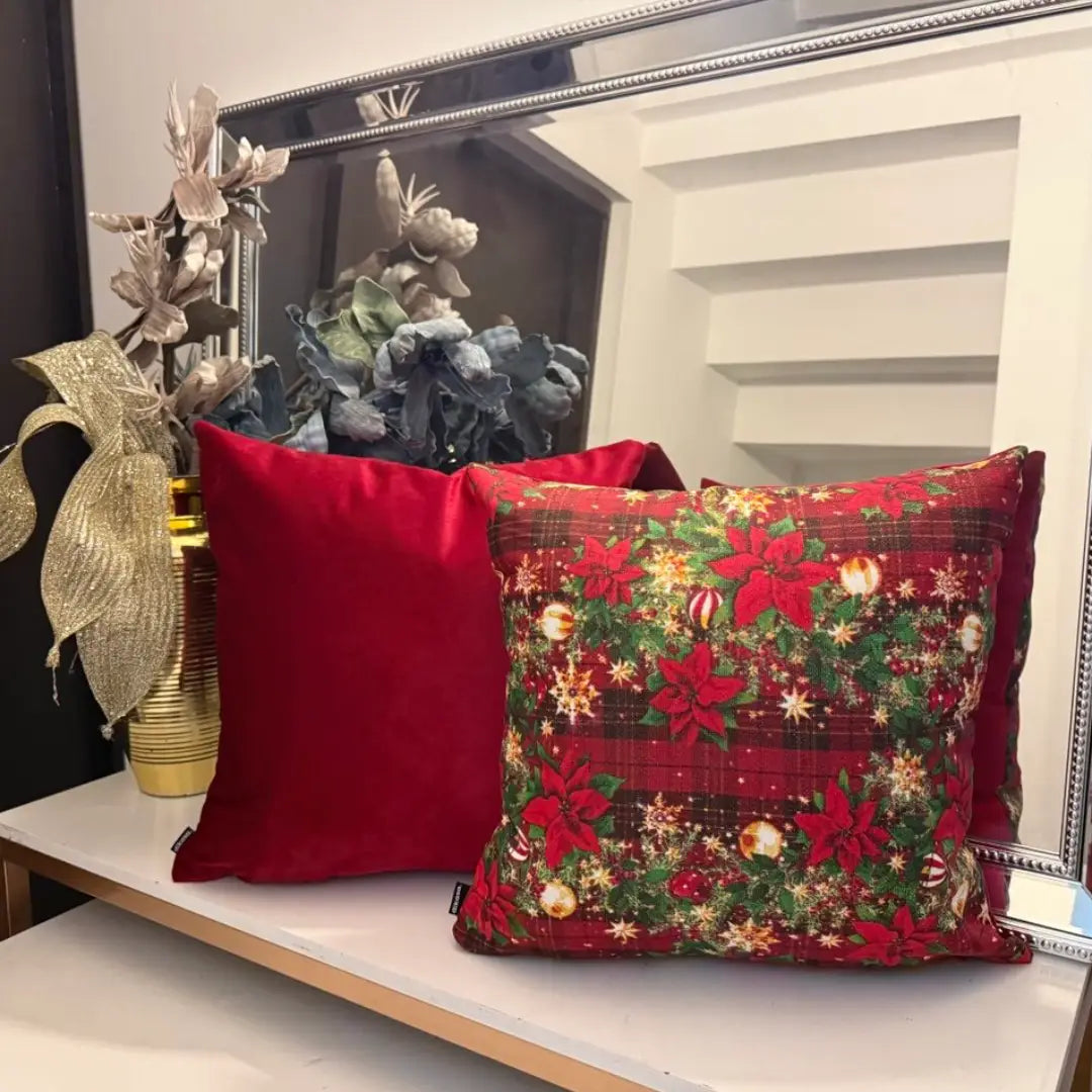 Fundas para Cojín Decorativo Navideño de 45x45cm kit 2 REF 01