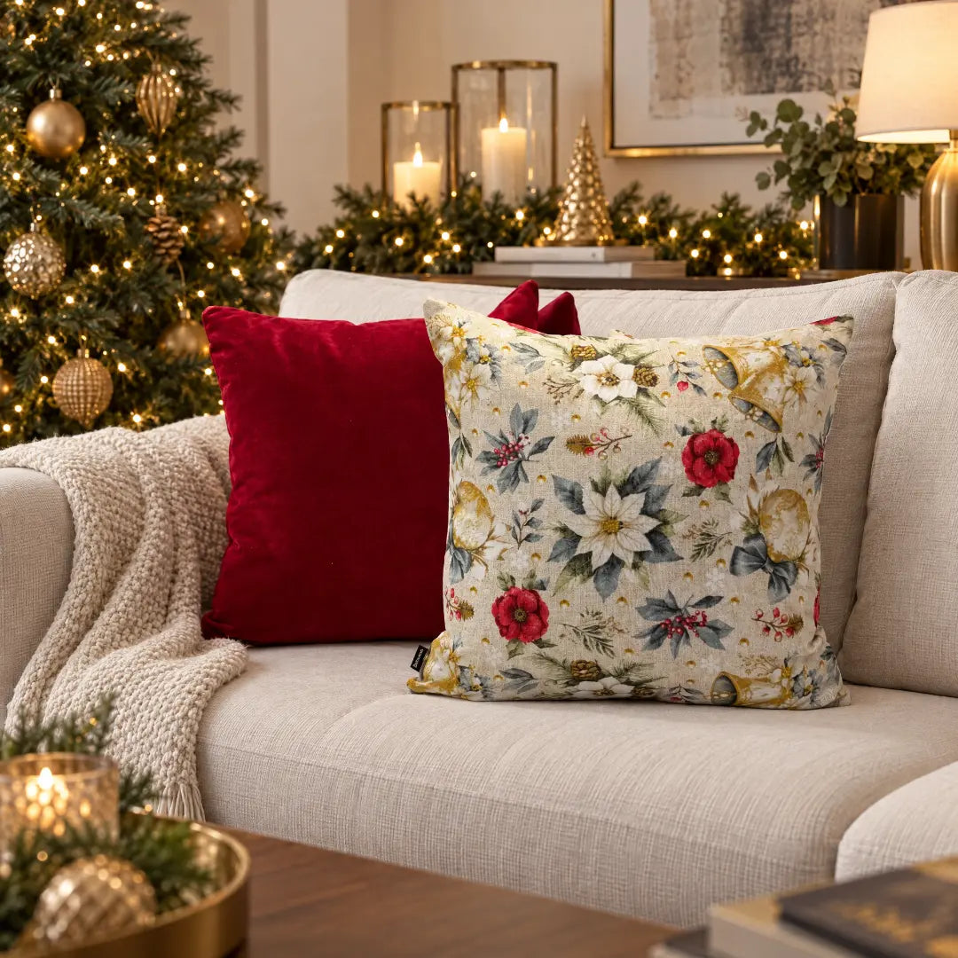 Fundas para Cojín Decorativo Navideño de 45x45cm kit 2 REF 02