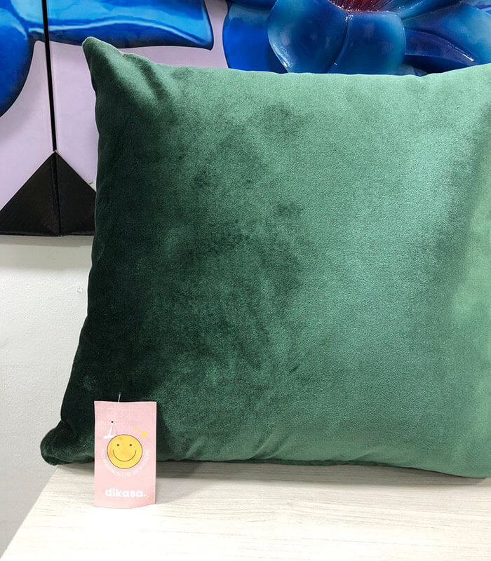 Funda Para Cojin Velvet Satin Verde 45x45cm Funda Para Cojin Velvet Satin Verde 45x45cm