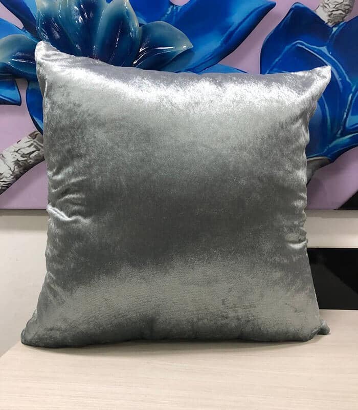 Funda Para Cojines Velvet Satin Plata Gris 45x45cm