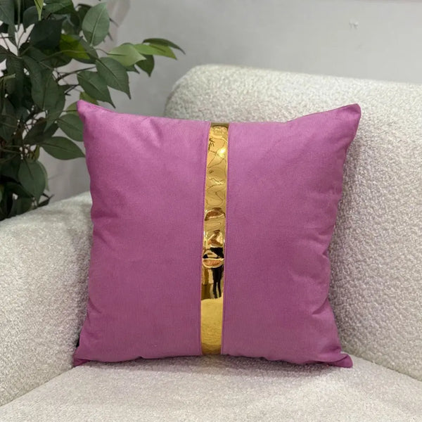 Fundas Para Cojines Fucsia Espejo Dorado 45x45cm