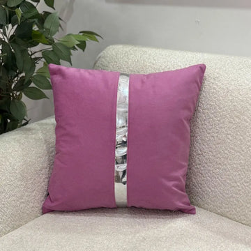 Fundas Para Cojines Fucsia Espejo Plata 45x45cm