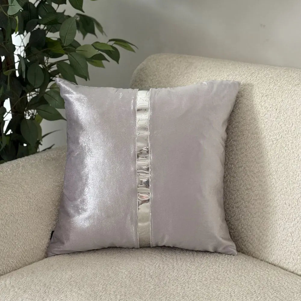 Fundas Para Cojines Plata Claro Espejo Plata 45x45cm