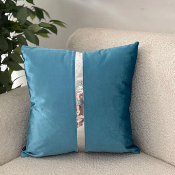 Fundas Para Cojines Aguamarina Espejo Plata 45x45cm