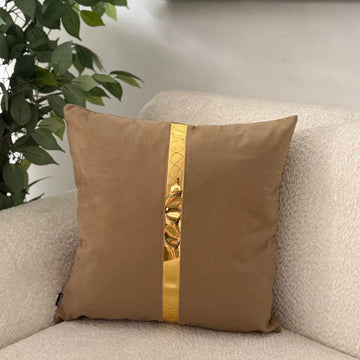 Fundas Para Cojines Tono Tierra Espejo Dorado 45x45cm