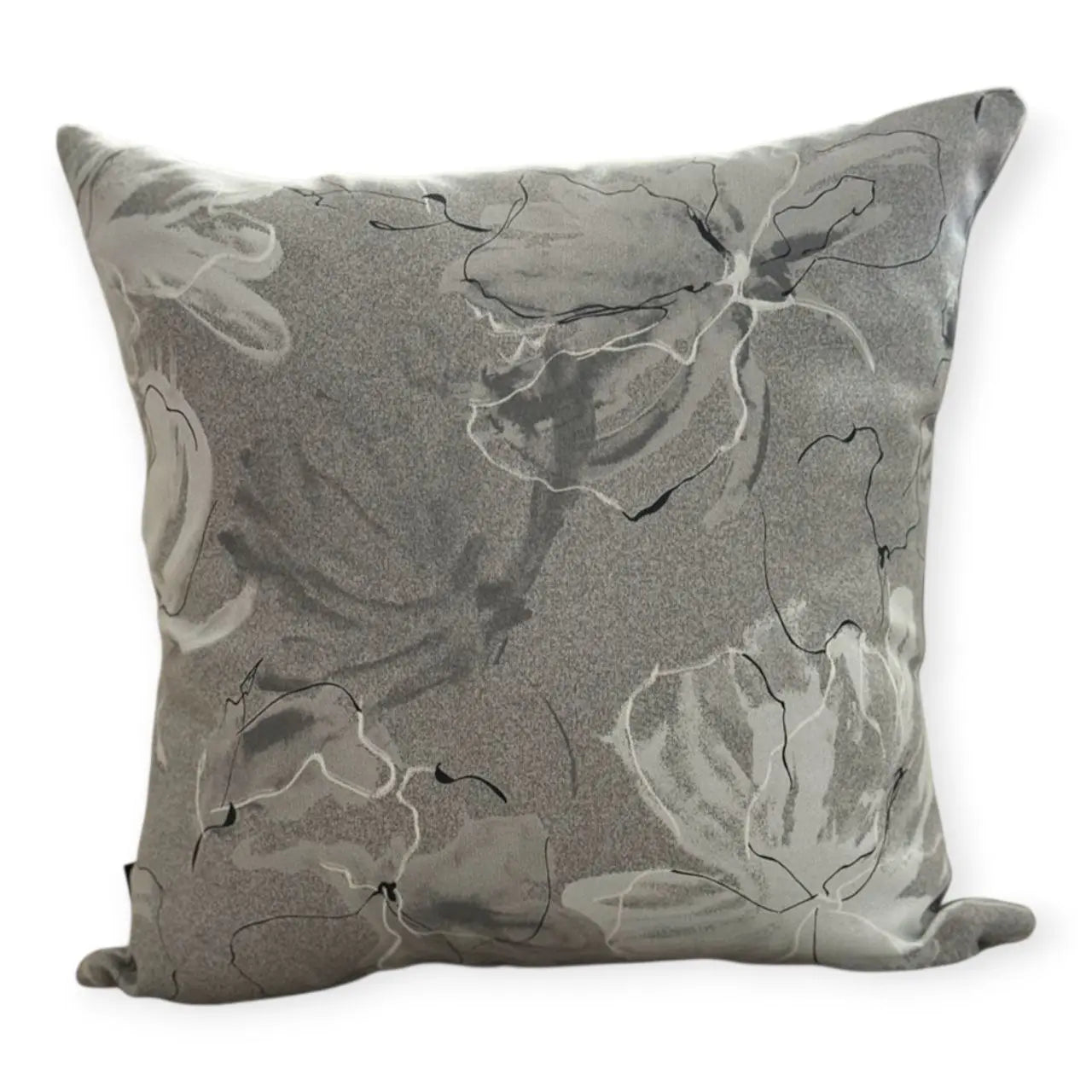 Fundas Para Cojines Jacquard Hojas Grises 45x45cm