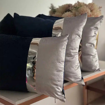 Kit de Fundas Para Cojines - Espejo Blanco Vinotinto ( 3 fundas ) 45x45cm - Ref 3-J-01