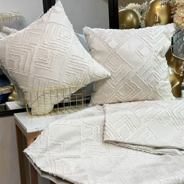 Kit fundas cojines decorativos y pie de cama