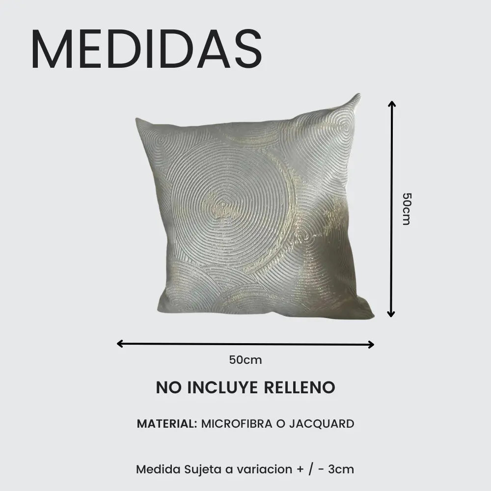 Fundas Para Cojines de Lujo Tonos Tierra Adorno Circulos 50×50