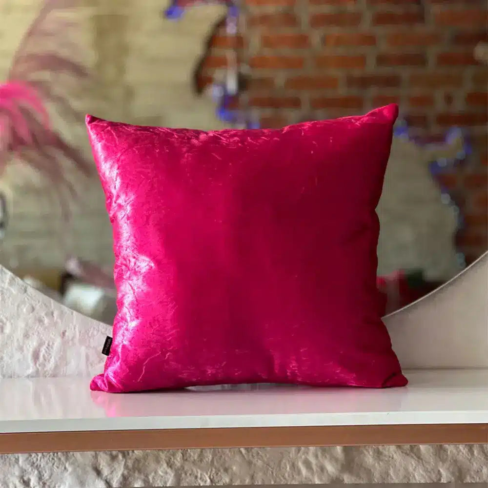 Funda Para Cojines Velvet Satin Fucsia 45x45cm