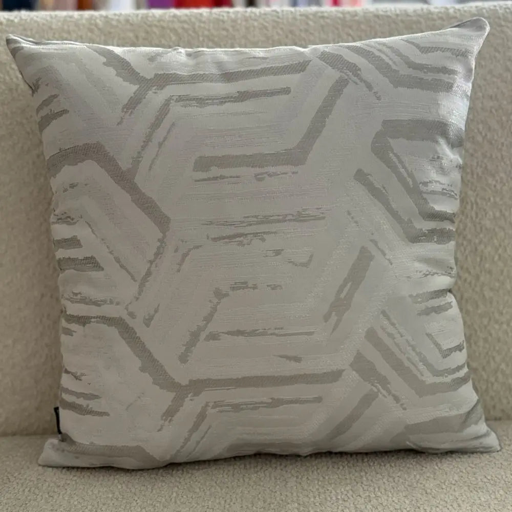 Fundas Para Cojines Jacquard Laser Grises 45x45cm