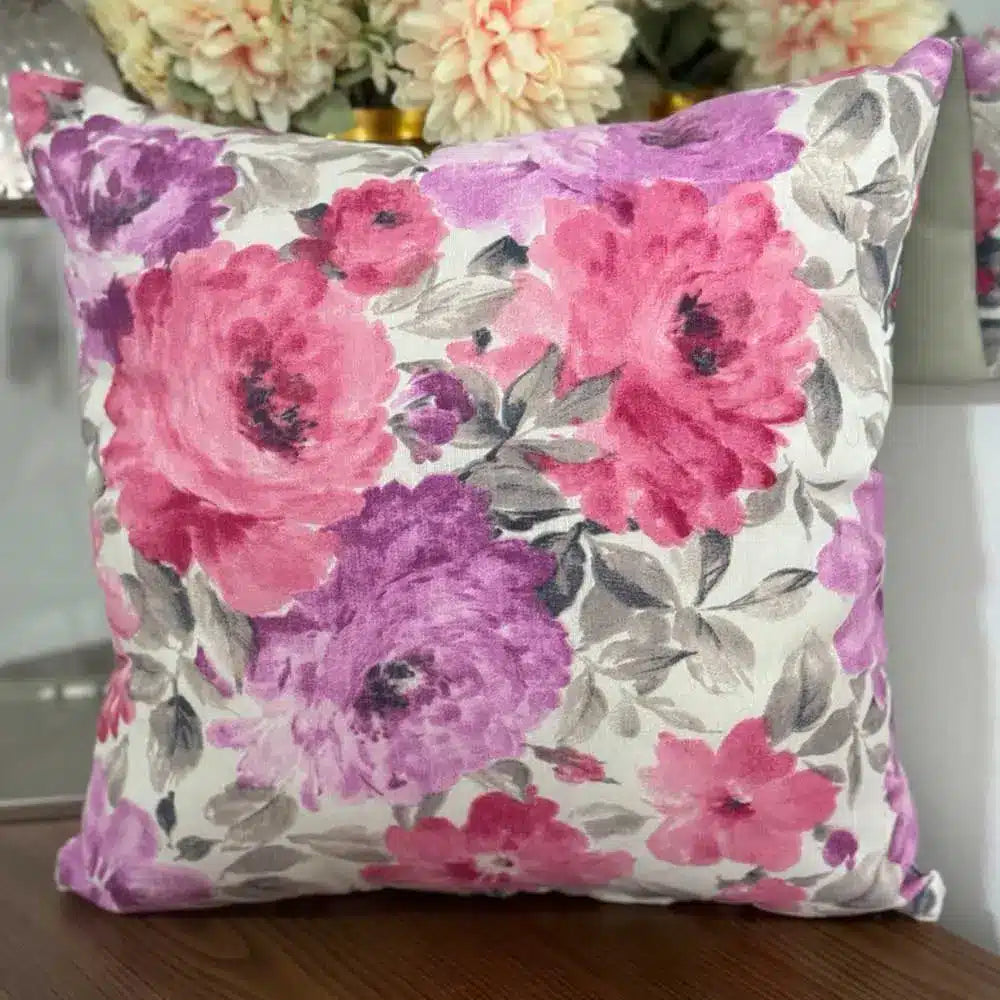 Fundas Para Cojines Estampado Floral Rosa 45x45cm